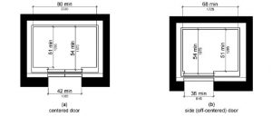 جدول کامل ابعاد، ظرفیت انواع آسانسور و چاه و دربها